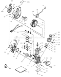 Engine Diagram and Parts List for 38170 200000001-200999999 - 2000 Toro Snow Blower