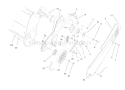 Pulley and Belt Cover Diagram and Parts List for 38171 8900001-8999999 - 1998 Toro Snow Blower