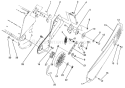 Pulley and Belt Cover Diagram and Parts List for 38170 1000001-1999999 - 1991 Toro Snow Blower