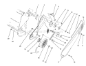 Pulley and Belt Cover Diagram and Parts List for 38170 2000001-2999999 - 1992 Toro Snow Blower
