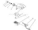 Starter Motor Assembly Diagram and Parts List for 38170 3900001-3999999 - 1993 Toro Snow Blower