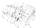 Pulley and Belt Cover Diagram and Parts List for 38170 3900001-3999999 - 1993 Toro Snow Blower