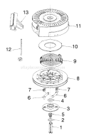 Page L Diagram and Parts List for 38170 4900001-4999999 - 1994 Toro Snow Blower