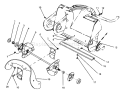 Auger Assembly Diagram and Parts List for 38170 6900001-6999999 - 1996 Toro Snow Blower