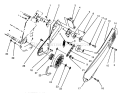 Pulley and Belt Cover Diagram and Parts List for 38170 6900001-6999999 - 1996 Toro Snow Blower