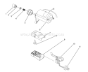 Starter Motor Assembly Diagram and Parts List for 38176 2000001-2999999 - 1992 Toro Snow Blower
