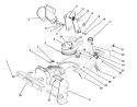 Chute Assembly Diagram and Parts List for 38176 2000001-2999999 - 1992 Toro Snow Blower