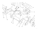 Engine and Wheel Assembly Diagram and Parts List for 38176 2000001-2999999 - 1992 Toro Snow Blower
