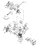 Engine Diagram and Parts List for 38176 2000001-2999999 - 1992 Toro Snow Blower