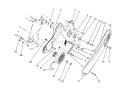 Pulley and Belt Cover Diagram and Parts List for 38171 3900001-3999999 - 1993 Toro Snow Blower