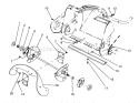 Auger Assembly Diagram and Parts List for 38176 4900001-4999999 - 1994 Toro Snow Blower
