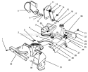 Chute Assembly Diagram and Parts List for 38176 5900001-5999999 - 1995 Toro Snow Blower