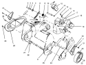 Engine and Wheel Assembly Diagram and Parts List for 38176 5900001-5999999 - 1995 Toro Snow Blower