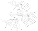 Chute Assembly Diagram and Parts List for 38176 7900001-7999999 - 1997 Toro Snow Blower