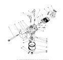 Carburetor Diagram and Parts List for 38180 7000001-7999999 - 1987 Toro Snow Blower