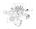Control Panel & Shrouding Assembly Diagram and Parts List for 38180 7000001-7999999 - 1987 Toro Snow Blower