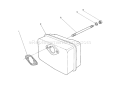 Muffler Assembly Diagram and Parts List for 38180 7000001-7999999 - 1987 Toro Snow Blower
