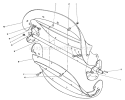 Rotor Assembly Diagram and Parts List for 38180 8000001-8999999 - 1988 Toro Snow Blower