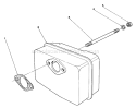 Muffler Assembly Diagram and Parts List for 38180 8000001-8999999 - 1988 Toro Snow Blower