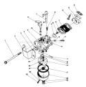 Carburetor Diagram and Parts List for 38180 0007974-0008194 - 1990 Toro Snow Blower
