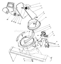 Discharge Chute Assembly Diagram and Parts List for 38180 0007974-0008194 - 1990 Toro Snow Blower
