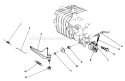 Governor Assembly Model Diagram and Parts List for 38180 0007974-0008194 - 1990 Toro Snow Blower