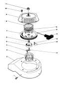 Recoil Starter Diagram and Parts List for 38180 6000001-6999999 - 1986 Toro Snow Blower