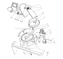 Discharge Chute Assembly Diagram and Parts List for 38180 6000001-6999999 - 1986 Toro Snow Blower