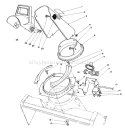 Discharge Chute Assembly Diagram and Parts List for 38180 0008195-0999999 - 1990 Toro Snow Blower