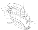 Rotor Assembly Diagram and Parts List for 38181 1000001-1999999 - 1991 Toro Snow Blower
