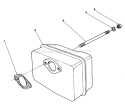 Muffler Assembly Diagram and Parts List for 38181 1000001-1999999 - 1991 Toro Snow Blower