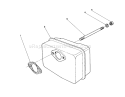 Muffler Assembly Diagram and Parts List for 38181 2000001-2999999 - 1992 Toro Snow Blower