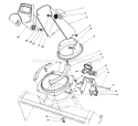 Discharge Chute Assembly Diagram and Parts List for 38181 3900001-3999999 - 1993 Toro Snow Blower