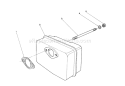 Muffler Assembly Diagram and Parts List for 38181 3900001-3999999 - 1993 Toro Snow Blower