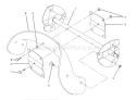 Rotor Assembly Diagram and Parts List for 38180 4900001-4999999 - 1994 Toro Snow Blower