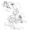 Discharge Chute Assembly Diagram and Parts List for 38180 4900001-4999999 - 1994 Toro Snow Blower
