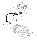 Flywheel and Magneto Assembly Diagram and Parts List for 38180 4900001-4999999 - 1994 Toro Snow Blower