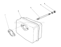 Muffler Assembly Diagram and Parts List for 38180 4900001-4999999 - 1994 Toro Snow Blower