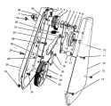 Drive Assembly Diagram and Parts List for 38181 6900001-6999999 - 1996 Toro Snow Blower