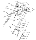 Part Location Diagram of 94-2794 Toro Upper Handle W/Decal