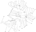 Housing, Upper Shroud and Chute Assembly Diagram and Parts List for 38170 200000001-200999999 - 2000 Toro Snow Blower