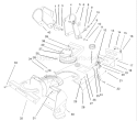 Housing, Upper Shroud and Chute Assembly Diagram and Parts List for 38172 210000001-210999999 - 2001 Toro Snow Blower
