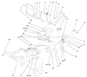 Housing, Upper Shroud and Chute Assembly Diagram and Parts List for 38172 230000001-230999999 - 2003 Toro Snow Blower