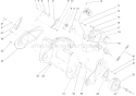 Engine, Side Plate and Wheel Assembly Diagram and Parts List for 38182 260000001-260999999 - 2006 Toro Snow Blower