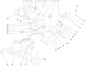 Housing, Upper Shroud and Chute Assembly Diagram and Parts List for 38172 250010001-250999999 - 2005 Toro Snow Blower