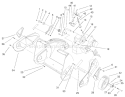 Engine, Side Plate & Wheel Assembly Diagram and Parts List for 38173 200000001-200999999 - 2000 Toro Snow Blower
