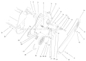 Impeller Drive Assembly Diagram and Parts List for 38173 200000001-200999999 - 2000 Toro Snow Blower