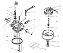 Carburetor Assembly Diagram and Parts List for 38183 230000001-230999999 - 2003 Toro Snow Blower