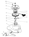 Recoil Starter Assembly Diagram and Parts List for 38185C 8000001-8999999 - 1988 Toro Snow Blower