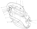Rotor Assembly Diagram and Parts List for 38185C 8000001-8999999 - 1988 Toro Snow Blower